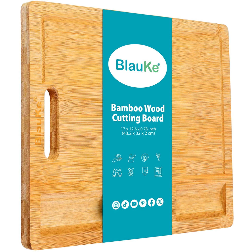 BlauKe Bamboo Cutting Board — 17" × 12.6" with 3 Compartments - James’s Hot Deals & FindsBlauKe Bamboo Cutting Board — 17" × 12.6" with 3 CompartmentsBamboo Cutting BoardsBlauKeJames’s Hot Deals & FindsBlauKe Bamboo Cutting Board — 17" × 12.6" with 3 Compartments