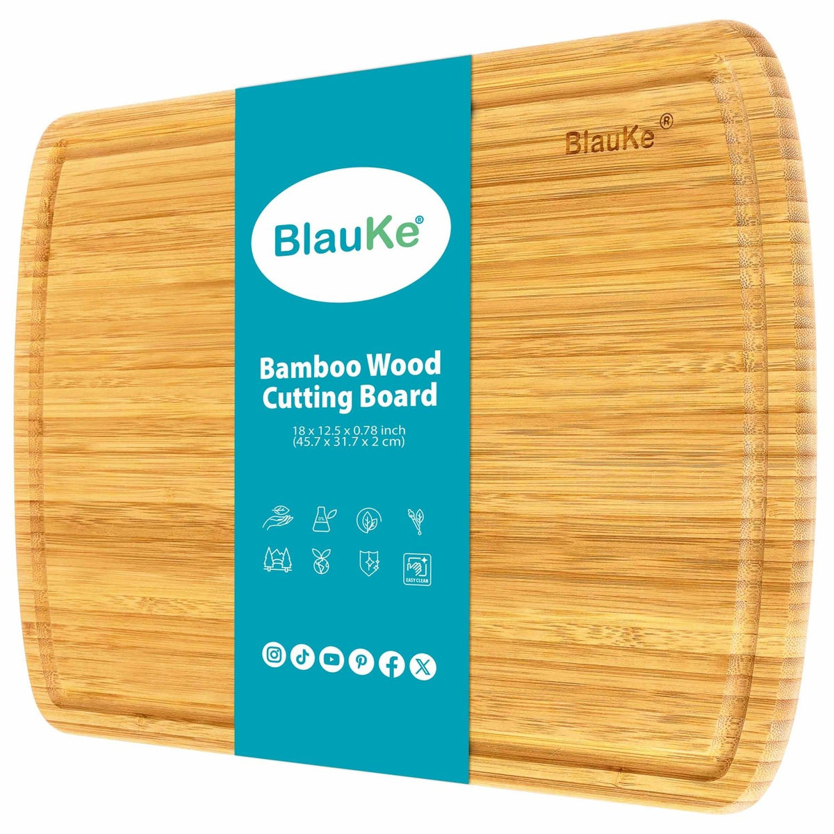 BlauKe Extra-Large Bamboo Cutting Board — 18" × 12.5" with Juice Groove - James’s Hot Deals & FindsBlauKe Extra-Large Bamboo Cutting Board — 18" × 12.5" with Juice GrooveBamboo Cutting BoardsBlauKeJames’s Hot Deals & FindsBlauKe Extra-Large Bamboo Cutting Board — 18" × 12.5" with Juice Groove