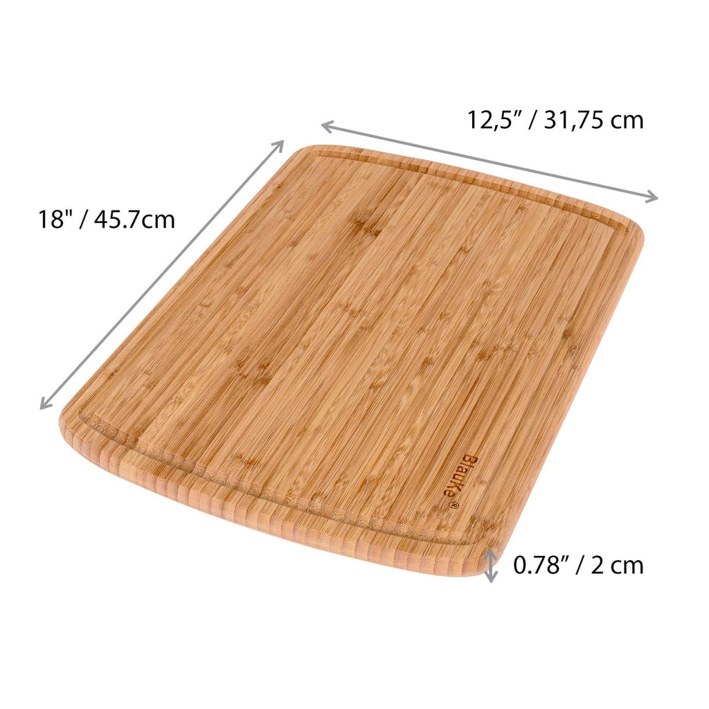 BlauKe Extra-Large Bamboo Cutting Board — 18" × 12.5" with Juice Groove - James’s Hot Deals & FindsBlauKe Extra-Large Bamboo Cutting Board — 18" × 12.5" with Juice GrooveBamboo Cutting BoardsBlauKeJames’s Hot Deals & FindsBlauKe Extra-Large Bamboo Cutting Board — 18" × 12.5" with Juice Groove