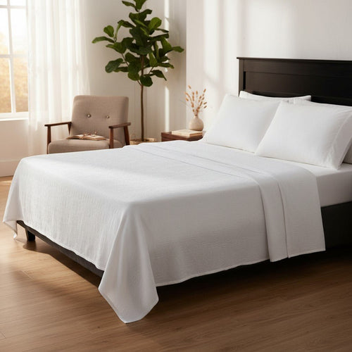 BRW Collection Puff Jacquard Top Sheets - James’s Hot Deals & FindsBRW Collection Puff Jacquard Top SheetsBedding AccessoriesRifz Textiles IncJames’s Hot Deals & FindsTop SheetWhiteBRW Collection Puff Jacquard Top Sheets