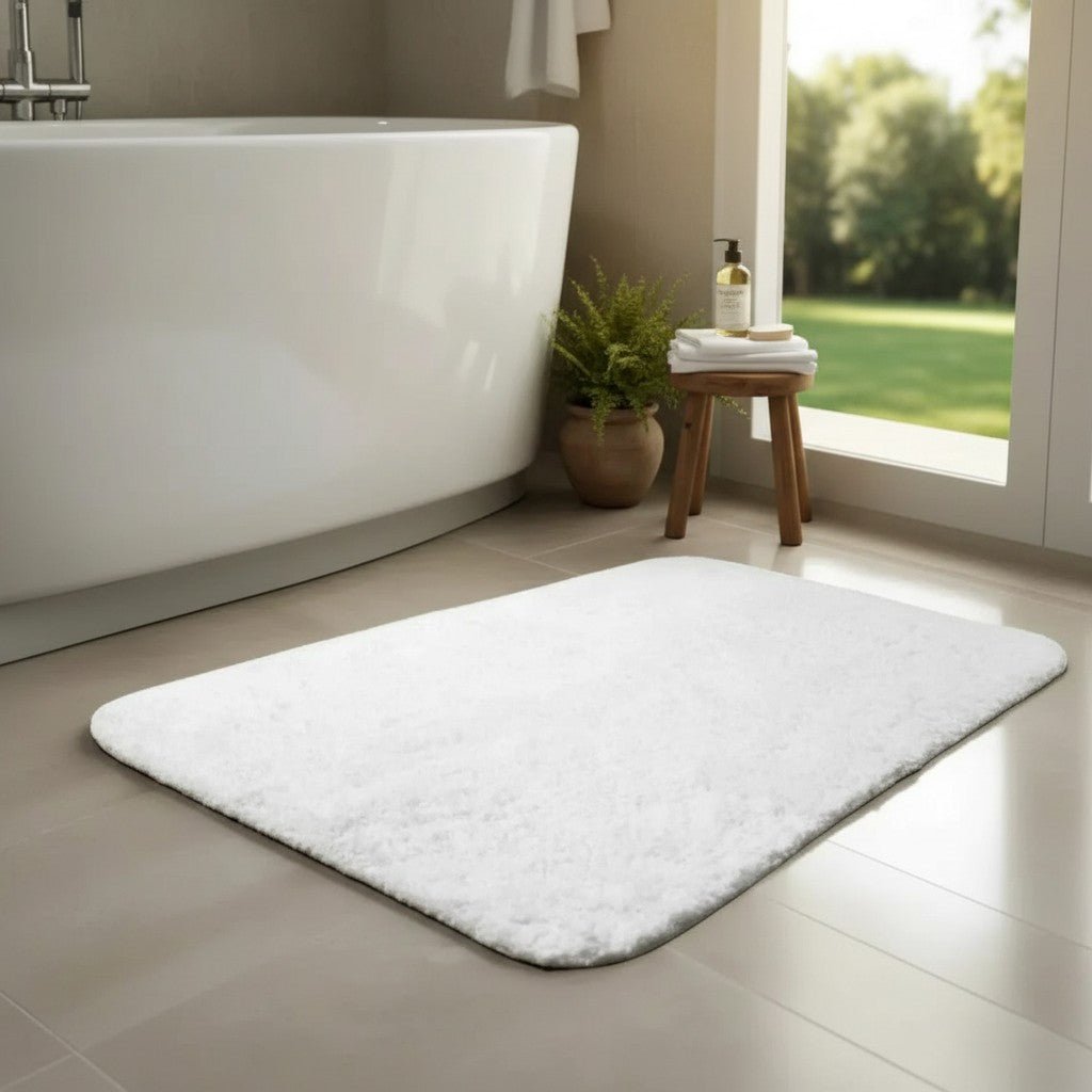 Cotton Tufted Bath Rugs — 21" × 34" - James’s Hot Deals & FindsCotton Tufted Bath Rugs — 21" × 34"Bath Rug & Shower CurtainsRifz Textiles IncJames’s Hot Deals & FindsPlain Bath Rug Without Latex BackingWhiteCotton Tufted Bath Rugs — 21" × 34"