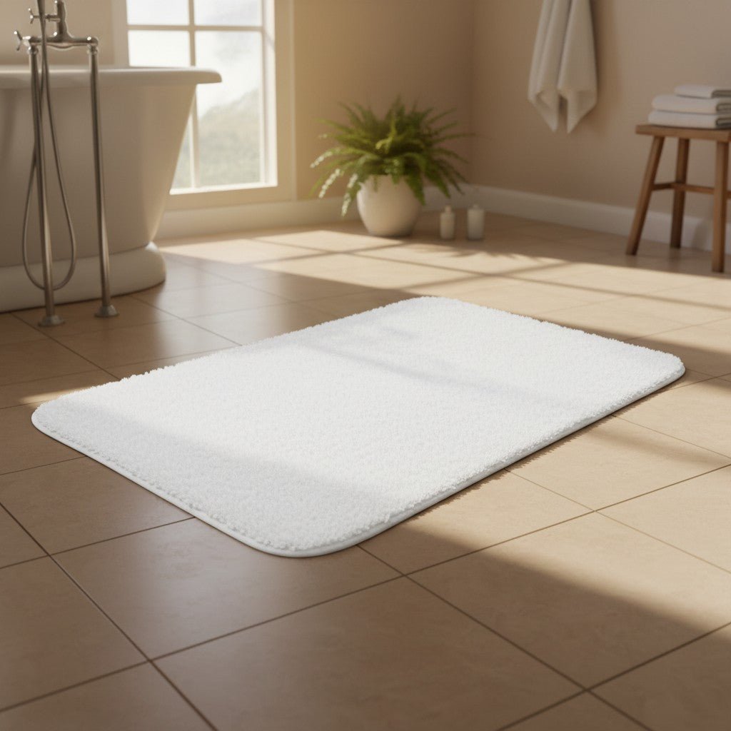 Cotton Tufted Bath Rugs — 21" × 34" - James’s Hot Deals & FindsCotton Tufted Bath Rugs — 21" × 34"Bath Rug & Shower CurtainsRifz Textiles IncJames’s Hot Deals & FindsPlain Bath Rug With Latex BackingWhiteCotton Tufted Bath Rugs — 21" × 34"