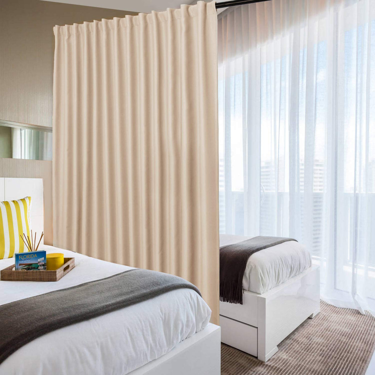 DWCN 1 Panel Wide Width Blackout Curtain, Room Divider Curtains - James’s Hot Deals & FindsDWCN 1 Panel Wide Width Blackout Curtain, Room Divider CurtainsCurtainsDWCN OfficialJames’s Hot Deals & FindsLight Beige80"W x 84"LDWCN 1 Panel Wide Width Blackout Curtain, Room Divider Curtains