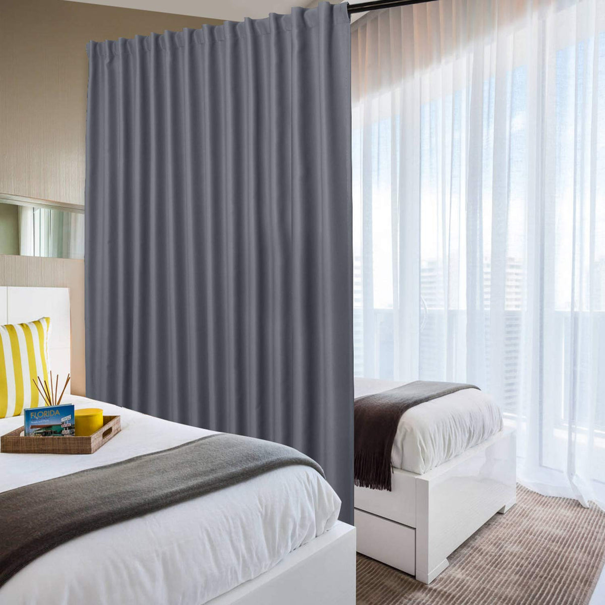 DWCN 1 Panel Wide Width Blackout Curtain, Room Divider Curtains - James’s Hot Deals & FindsDWCN 1 Panel Wide Width Blackout Curtain, Room Divider CurtainsCurtainsDWCN OfficialJames’s Hot Deals & FindsDark Grey80"W x 84"LDWCN 1 Panel Wide Width Blackout Curtain, Room Divider Curtains