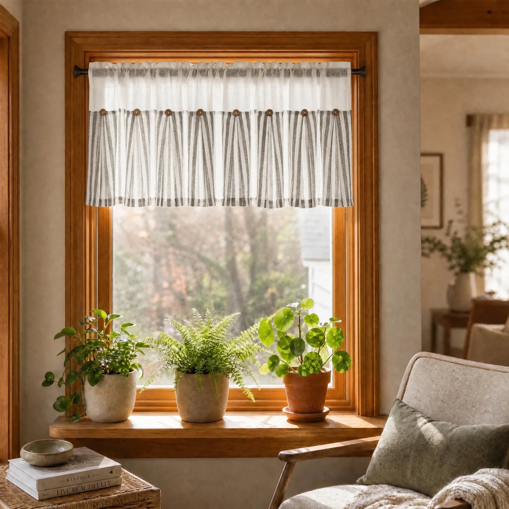 DWCN Gaia Linen Window Valance Curtain - James’s Hot Deals & FindsDWCN Gaia Linen Window Valance CurtainWindow ValancesDWCN OfficialJames’s Hot Deals & FindsGrayW42" x L12"DWCN Gaia Linen Window Valance Curtain