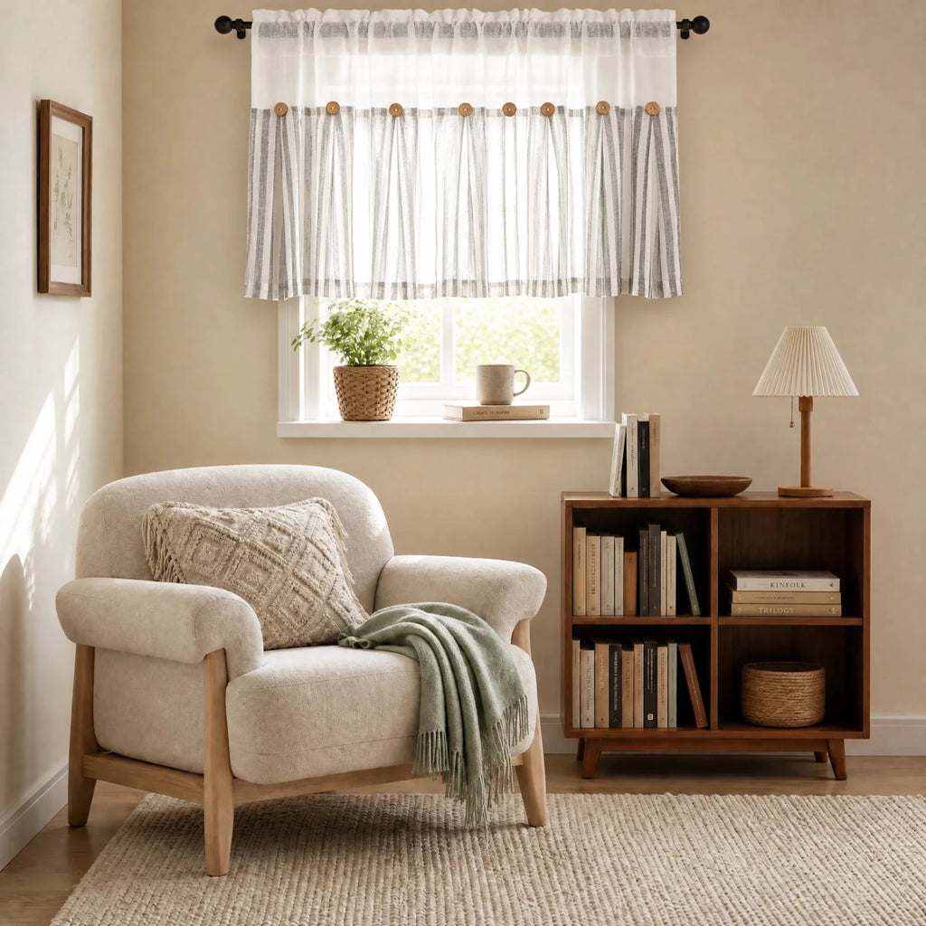 DWCN Gaia Linen Window Valance Curtain - James’s Hot Deals & FindsDWCN Gaia Linen Window Valance CurtainWindow ValancesDWCN OfficialJames’s Hot Deals & FindsGrayW42" x L12"DWCN Gaia Linen Window Valance Curtain