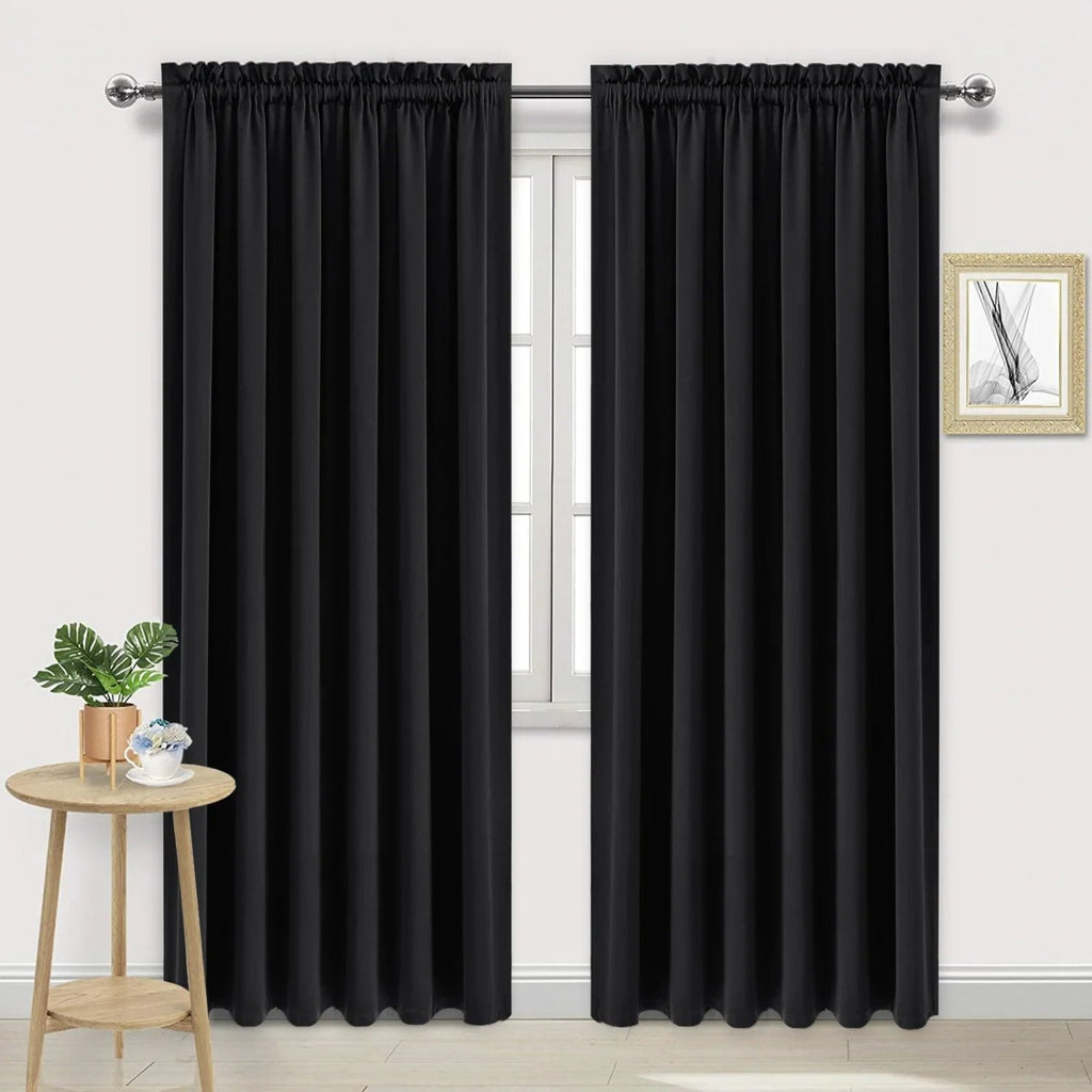 DWCN Rod Pocket Blackout Curtains, Set of 2 Panels - James’s Hot Deals & FindsDWCN Rod Pocket Blackout Curtains, Set of 2 PanelsCurtainsDWCN OfficialJames’s Hot Deals & FindsBlack38"W x 45"LDWCN Rod Pocket Blackout Curtains, Set of 2 Panels
