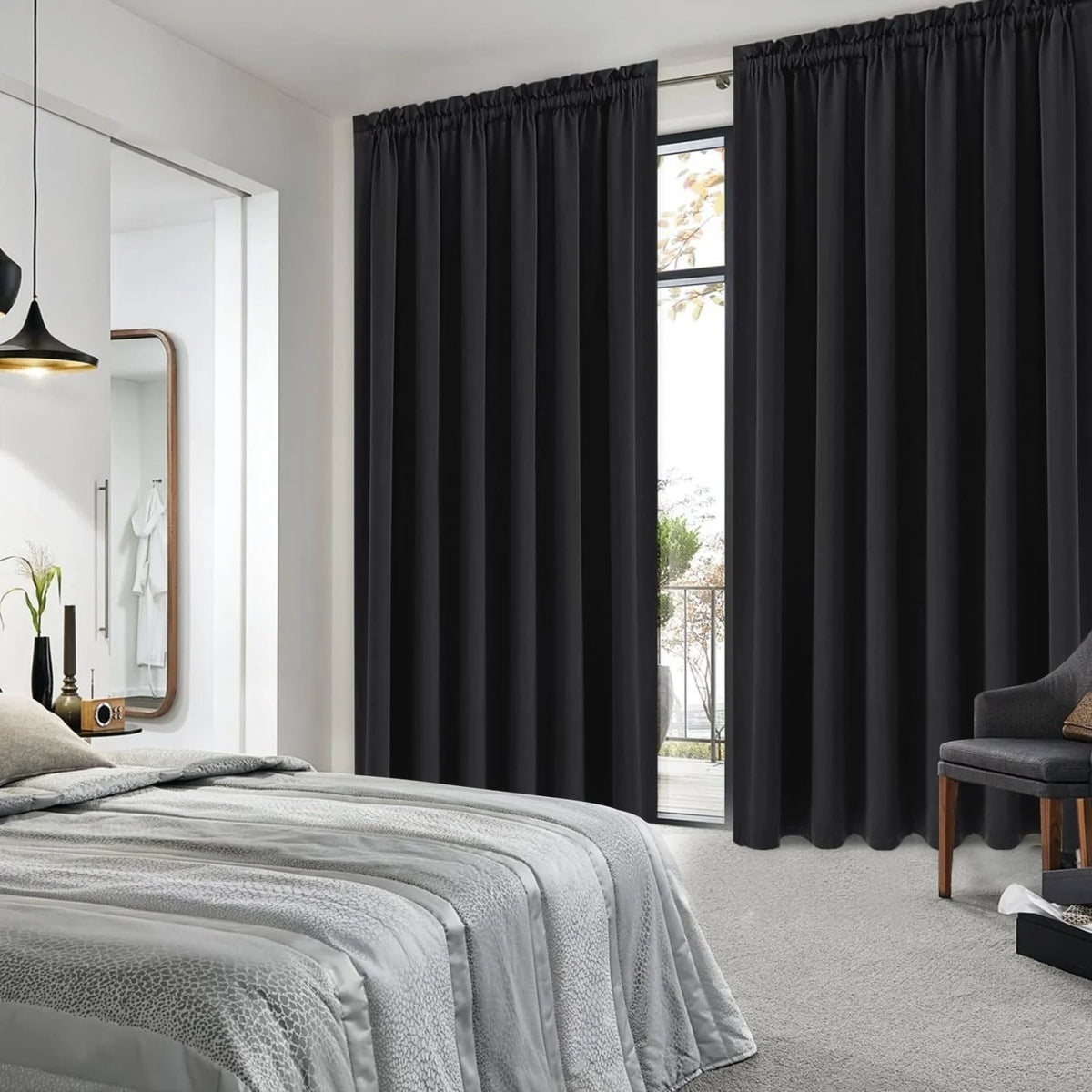 DWCN Rod Pocket Blackout Curtains, Set of 2 Panels - James’s Hot Deals & FindsDWCN Rod Pocket Blackout Curtains, Set of 2 PanelsCurtainsDWCN OfficialJames’s Hot Deals & FindsBlack38"W x 45"LDWCN Rod Pocket Blackout Curtains, Set of 2 Panels