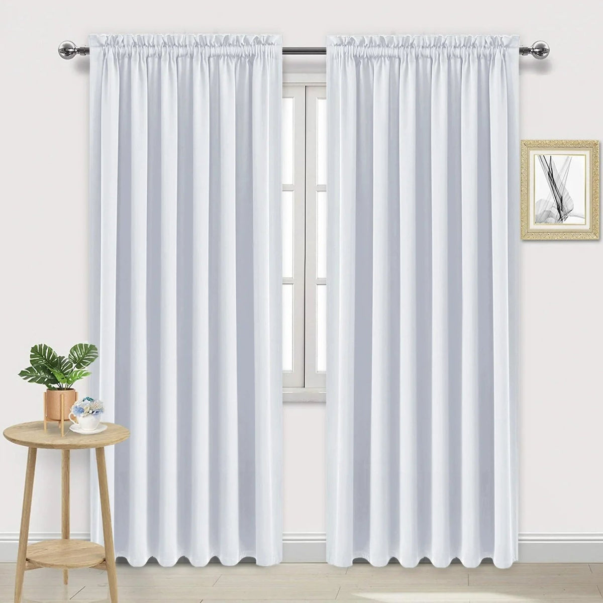 DWCN Rod Pocket Blackout Curtains, Set of 2 Panels - James’s Hot Deals & FindsDWCN Rod Pocket Blackout Curtains, Set of 2 PanelsCurtainsDWCN OfficialJames’s Hot Deals & FindsPure White38"W x 45"LDWCN Rod Pocket Blackout Curtains, Set of 2 Panels