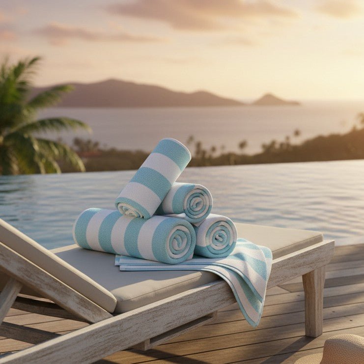 GOC Collection Cabana Pool/Beach Towels - James’s Hot Deals & FindsGOC Collection Cabana Pool/Beach TowelsPool TowelsRifz Textiles IncJames’s Hot Deals & FindsCotton Pool TowelsTurquoise StripeGOC Collection Cabana Pool/Beach Towels