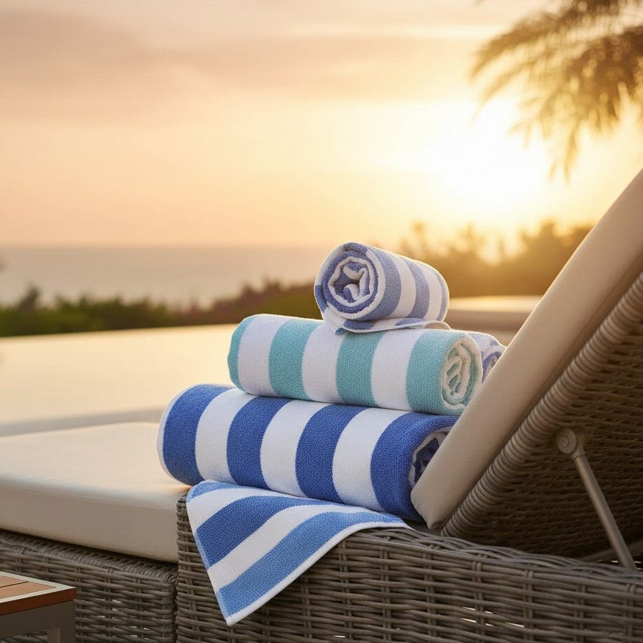 GOC Collection Cabana Pool/Beach Towels - James’s Hot Deals & FindsGOC Collection Cabana Pool/Beach TowelsPool TowelsRifz Textiles IncJames’s Hot Deals & FindsCotton Pool TowelsTurquoise StripeGOC Collection Cabana Pool/Beach Towels