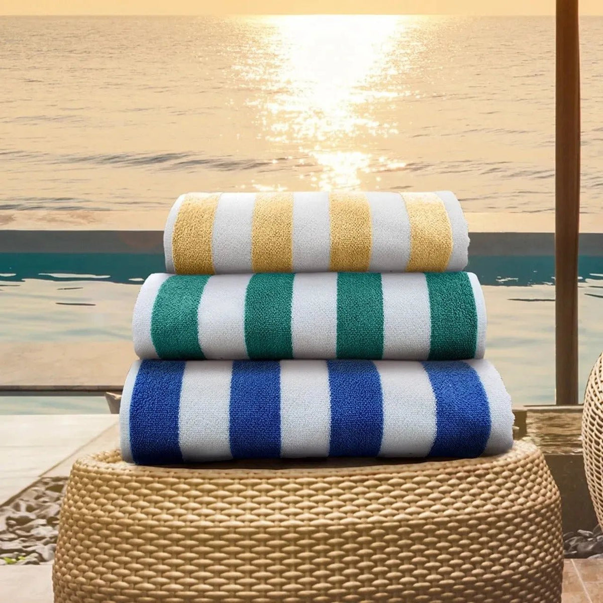 GOC Collection Cabana Pool/Beach Towels - James’s Hot Deals & FindsGOC Collection Cabana Pool/Beach TowelsPool TowelsRifz Textiles IncJames’s Hot Deals & FindsCotton Blend Pool TowelsRoyal Blue StripeGOC Collection Cabana Pool/Beach Towels