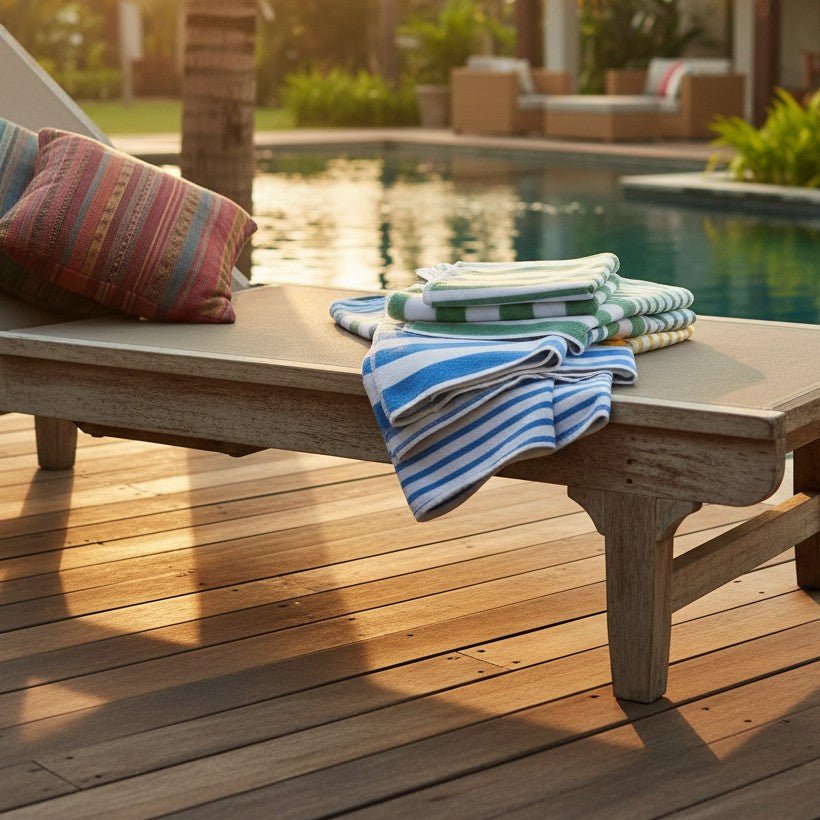 GOT Collection Tropical Stripe Pool Towels - James’s Hot Deals & FindsGOT Collection Tropical Stripe Pool TowelsPool TowelsRifz Textiles IncJames’s Hot Deals & FindsPool TowelsTropical Blue StripesGOT Collection Tropical Stripe Pool Towels