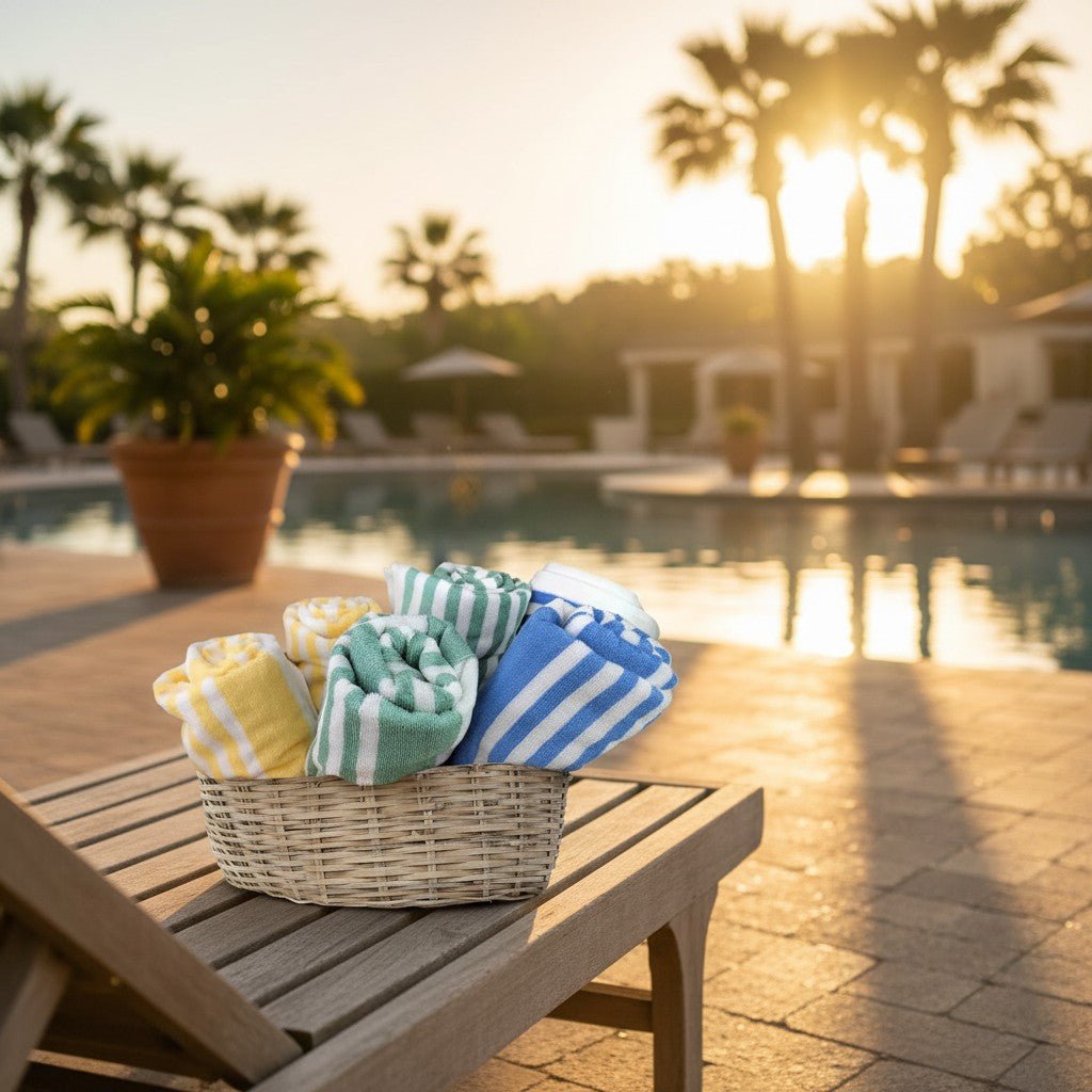 GOT Collection Tropical Stripe Pool Towels - James’s Hot Deals & FindsGOT Collection Tropical Stripe Pool TowelsPool TowelsRifz Textiles IncJames’s Hot Deals & FindsPool TowelsTropical Blue StripesGOT Collection Tropical Stripe Pool Towels