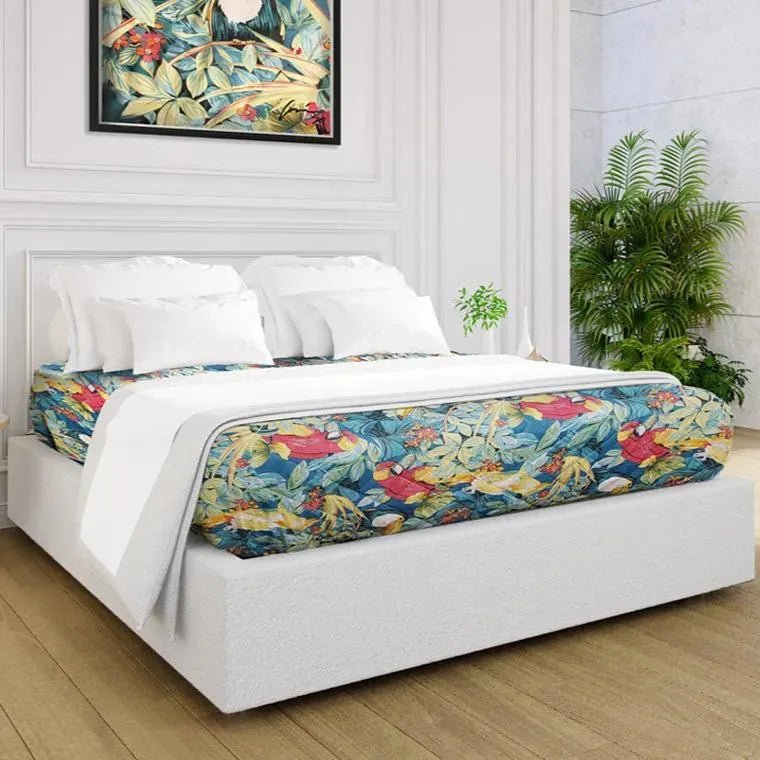 Quilted Tropical Print Bedspread - James’s Hot Deals & FindsQuilted Tropical Print BedspreadBedding AccessoriesRifz Textiles IncJames’s Hot Deals & FindsBedspreadTropical PrintQuilted Tropical Print Bedspread