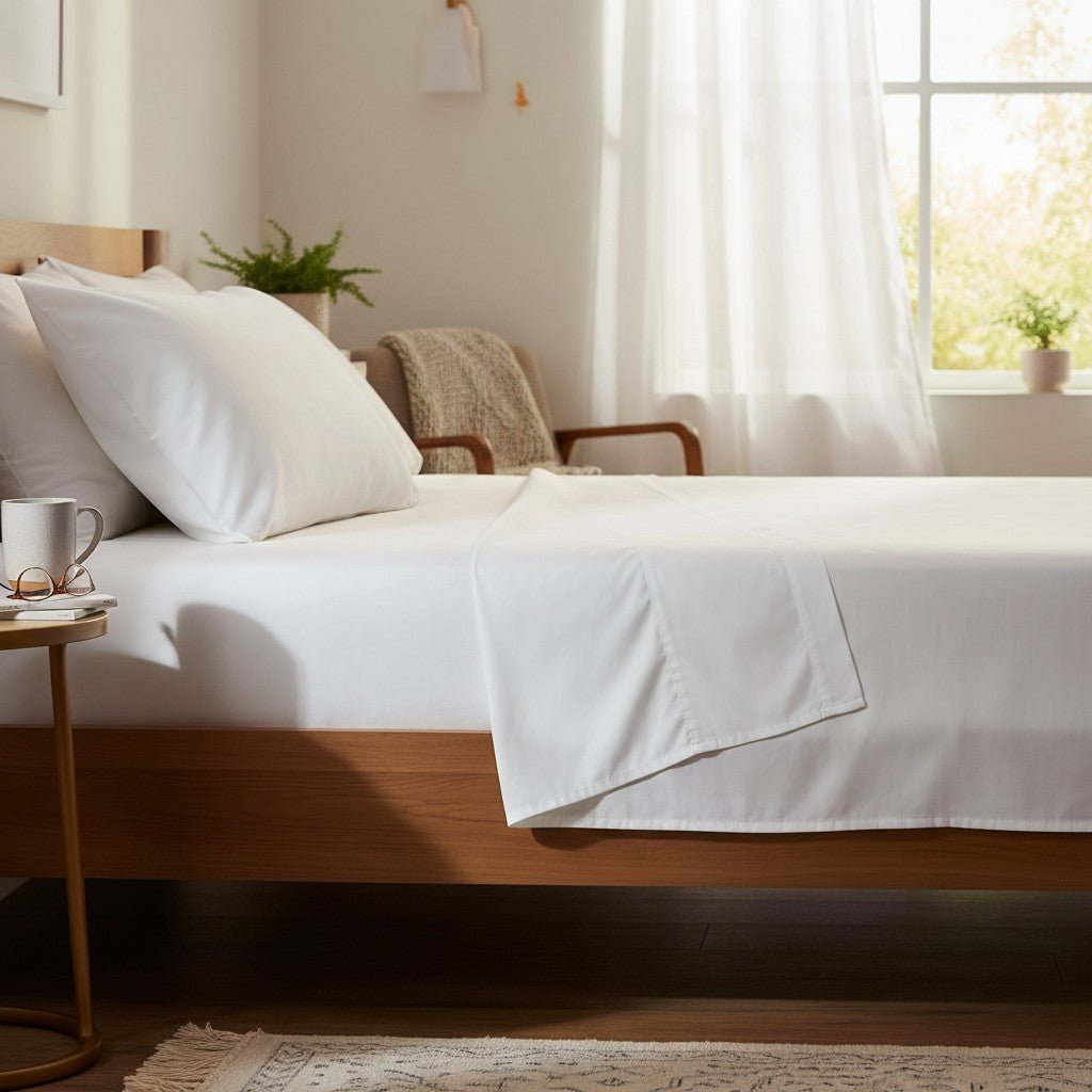 T-250 Cotton-Blend Percale Sheets — Multiple Sizes, Colors & Pack Quantities - James’s Hot Deals & FindsT-250 Cotton-Blend Percale Sheets — Multiple Sizes, Colors & Pack QuantitiesSheetingsRifz Textiles IncJames’s Hot Deals & FindsPillowcaseWhiteT-250 Cotton-Blend Percale Sheets — Multiple Sizes, Colors & Pack Quantities
